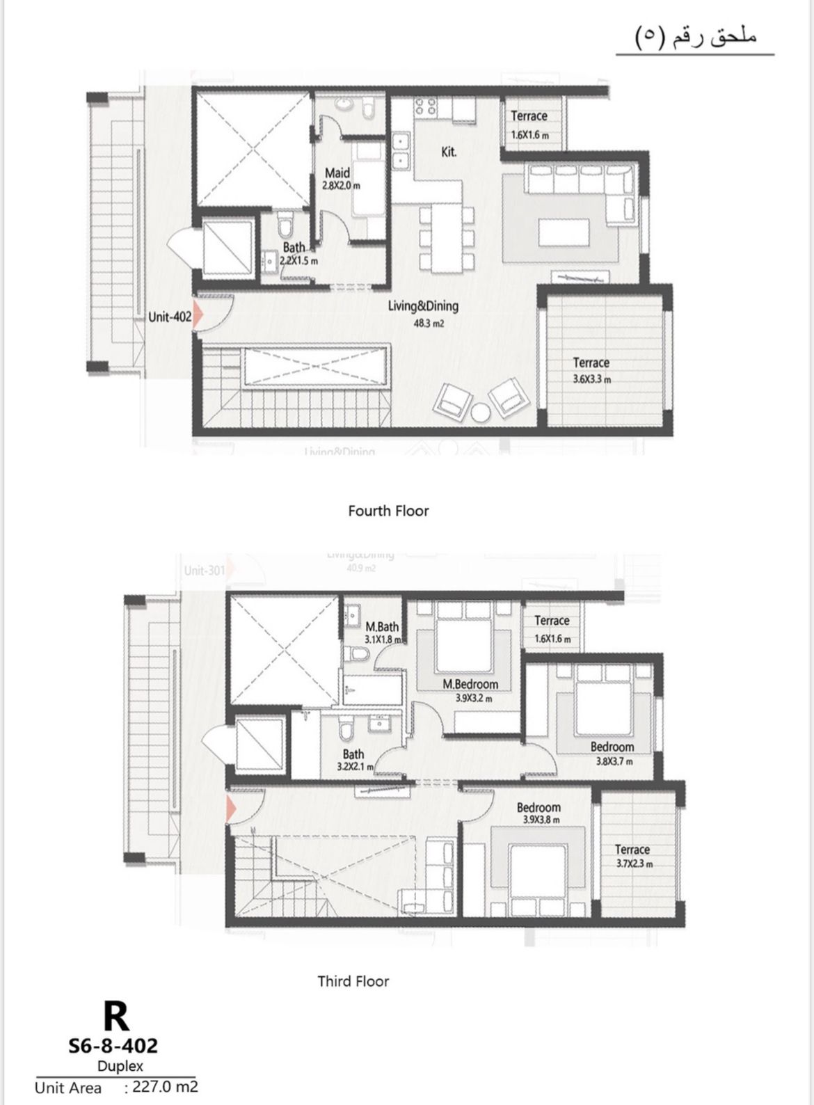Floor plan for duplex at Masaya