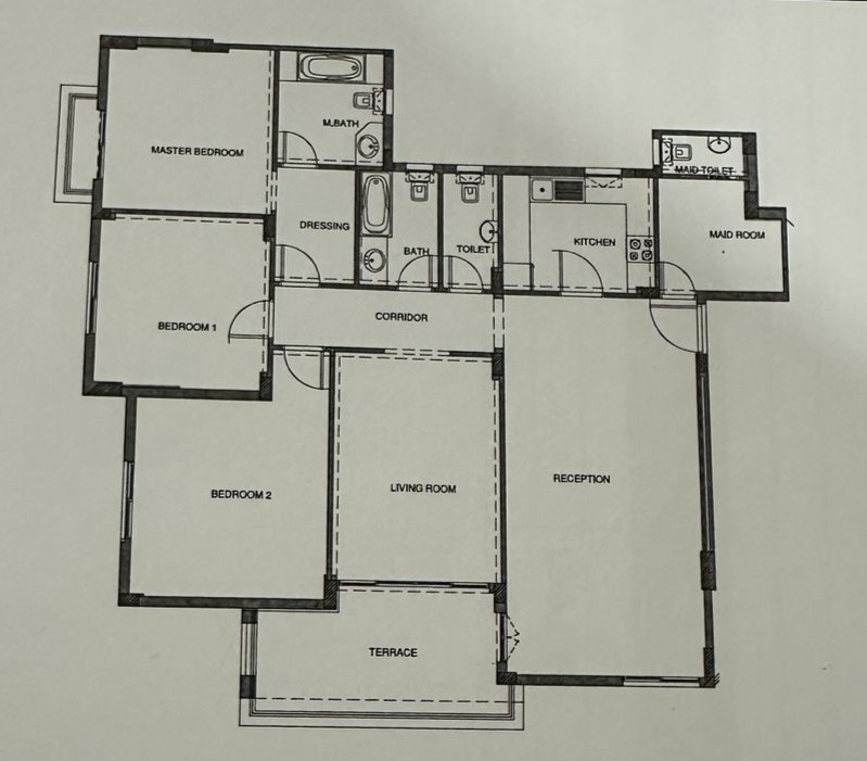 Floor plan for apartment at Mountain View iCity October