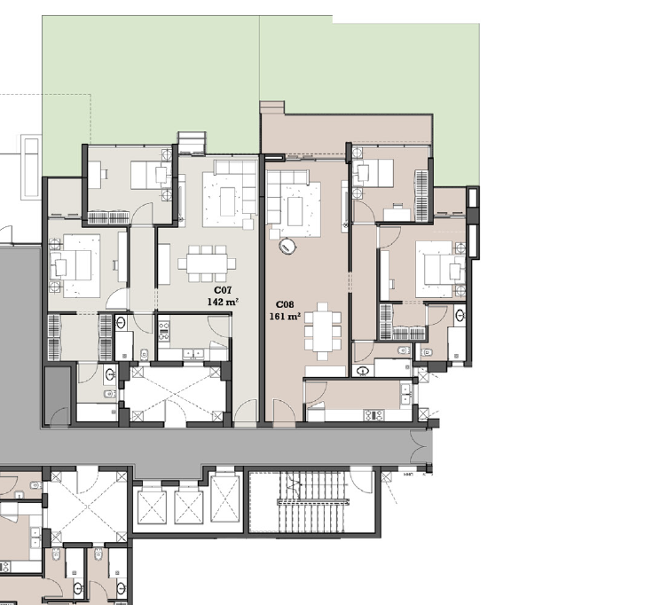 Floor plan for apartment at The View Waterway