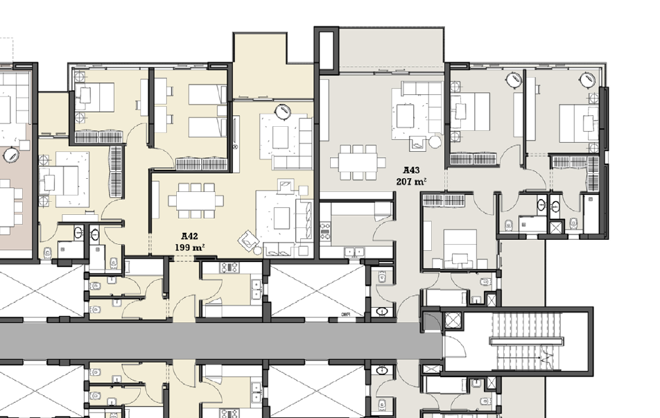 Floor plan for apartment at The View Waterway