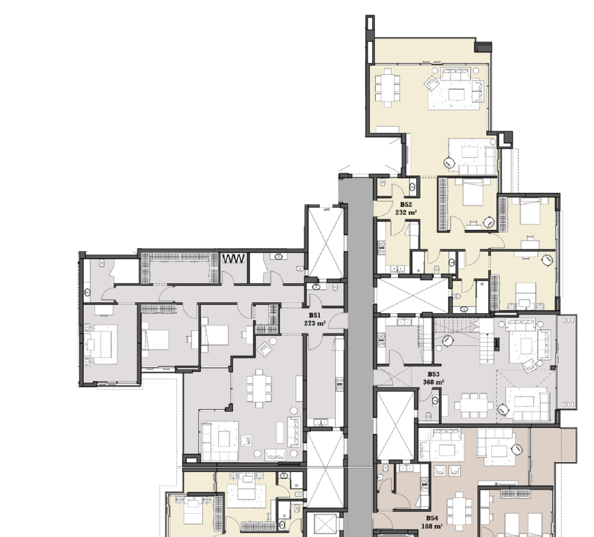Floor plan for apartment at The View Waterway