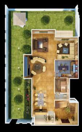 Floor plan for apartment at Midtown New Cairo