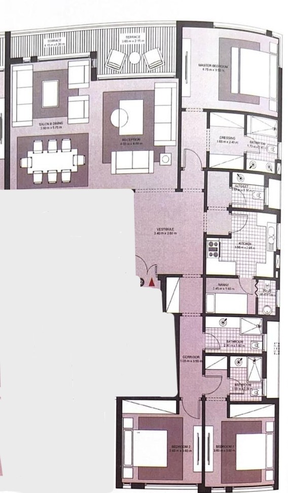 Floor plan for apartment at VYE SODIC
