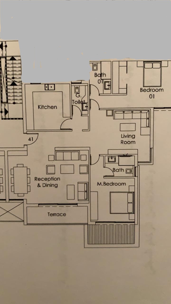 Floor plan for apartment at Palm Hills New Cairo