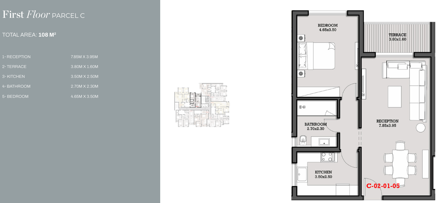Floor plan for apartment at Garnet