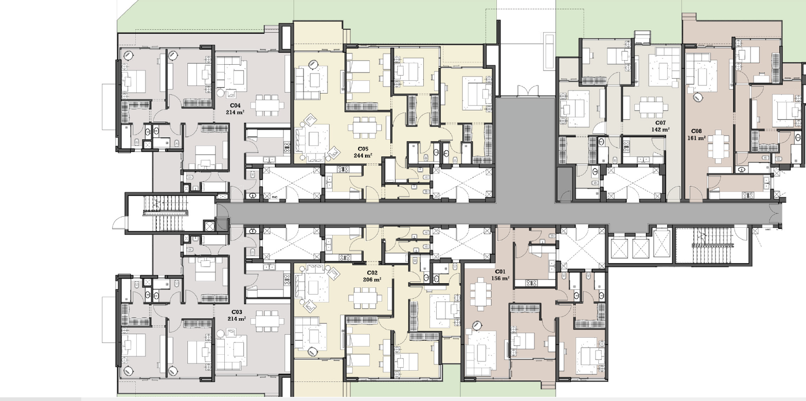 Floor plan for apartment at The View Waterway