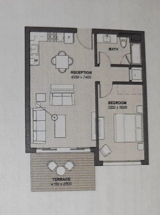 Floor plan for chalet at Marassi