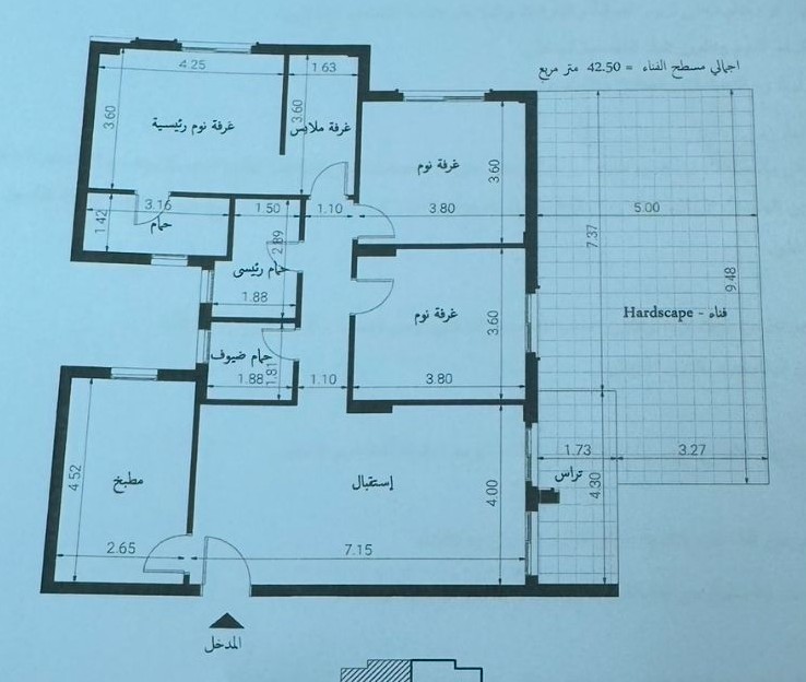 Floor plan for apartment at Village West