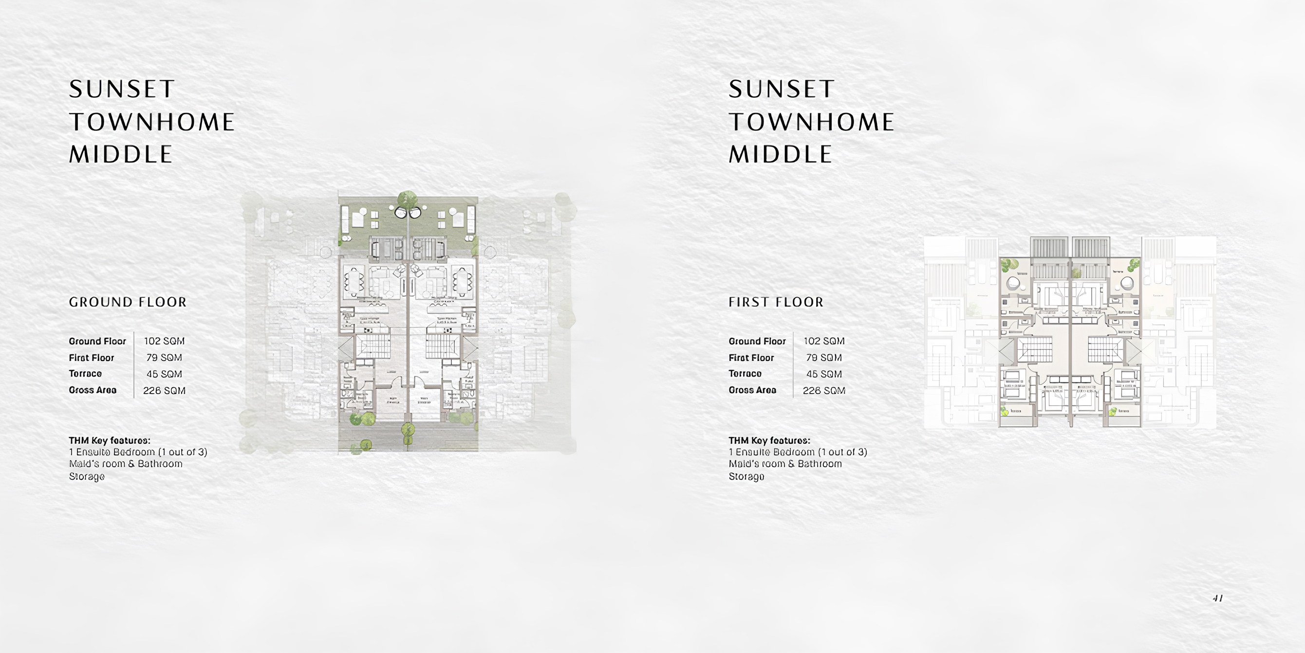 Floor plan for townhouse at Ogami Ras El Hekma