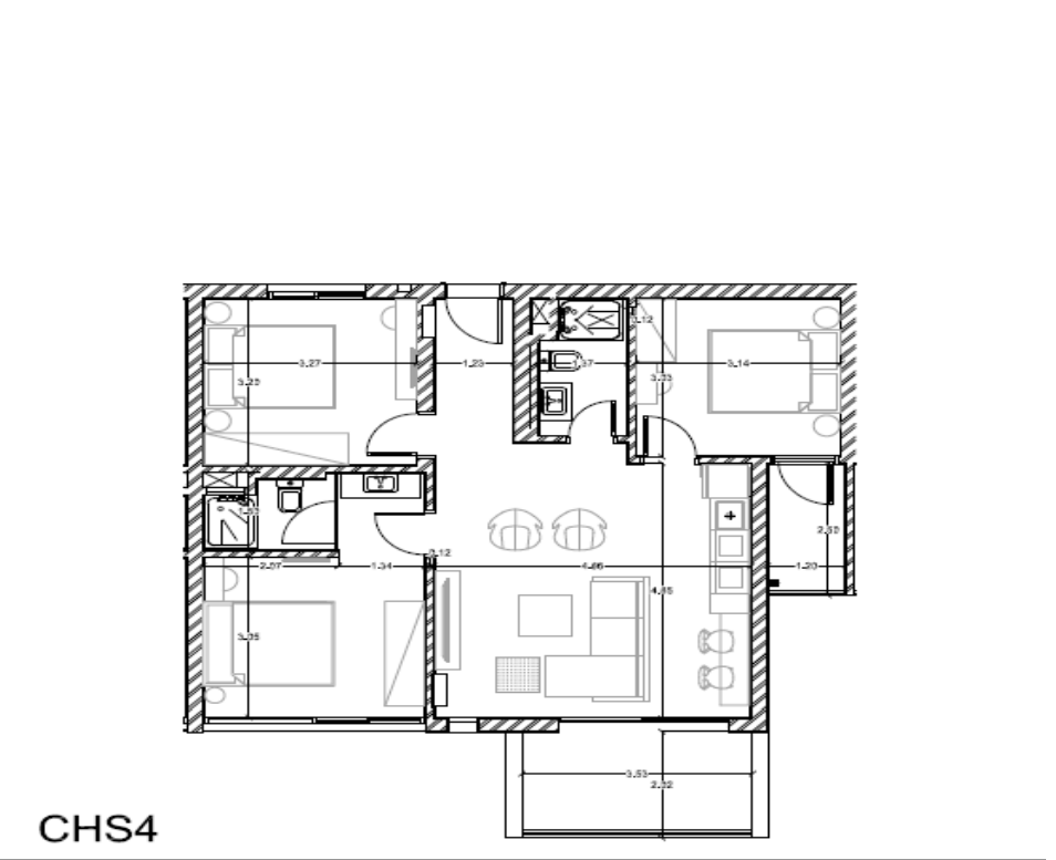Floor plan for chalet at Il Monte Galala