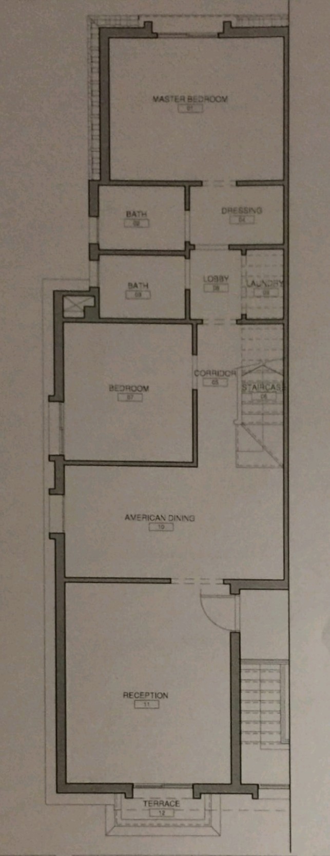 Floor plan for penthouse at Mountain View Chillout Park