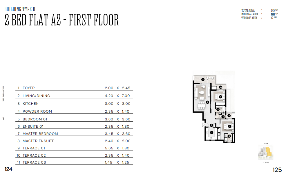 Floor plan for apartment at Solana