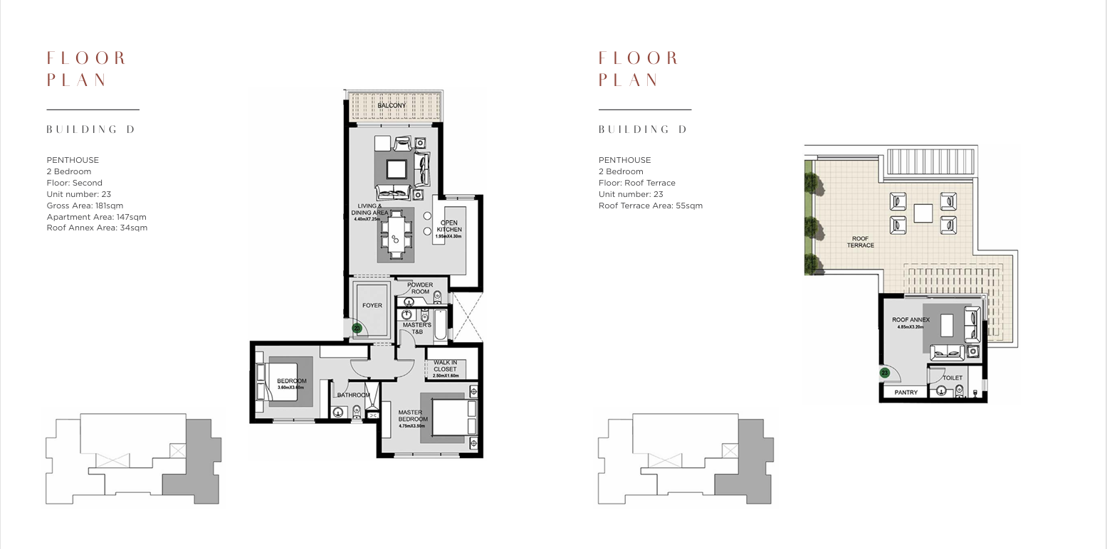 Floor plan for penthouse at The Estates Residence