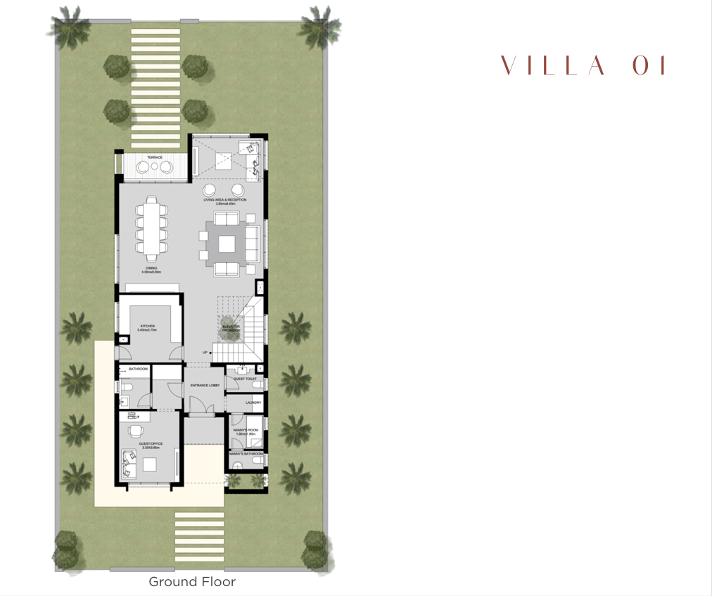 Floor plan for villa at The Estates Residence