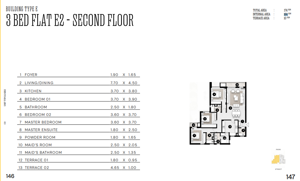 Floor plan for apartment at Solana East
