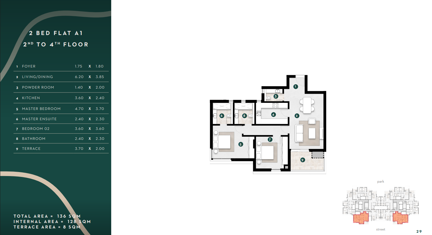 Floor plan for apartment at Solana East
