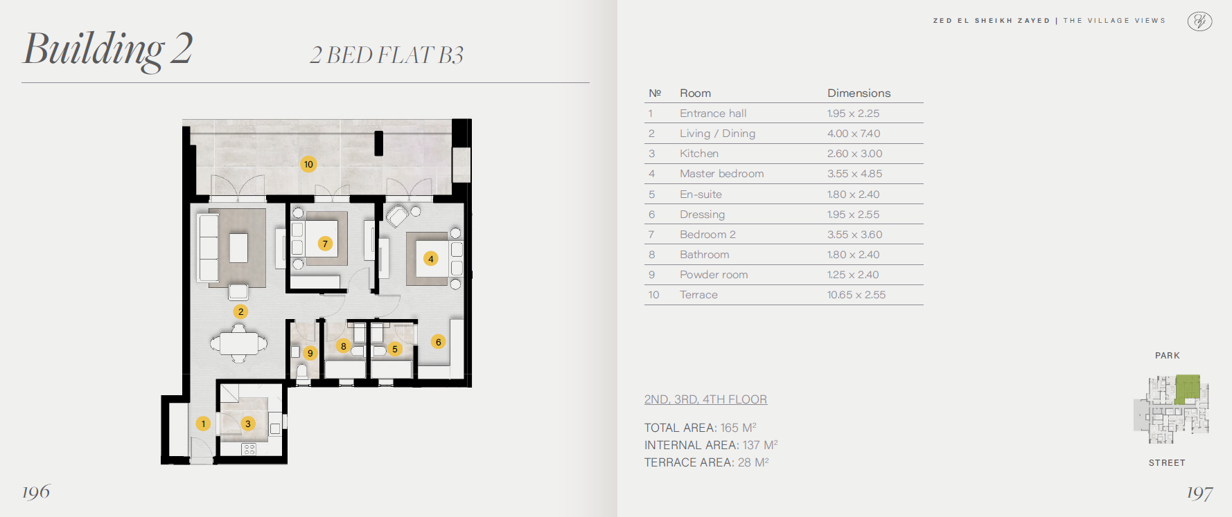 Floor plan for apartment at The Village Views