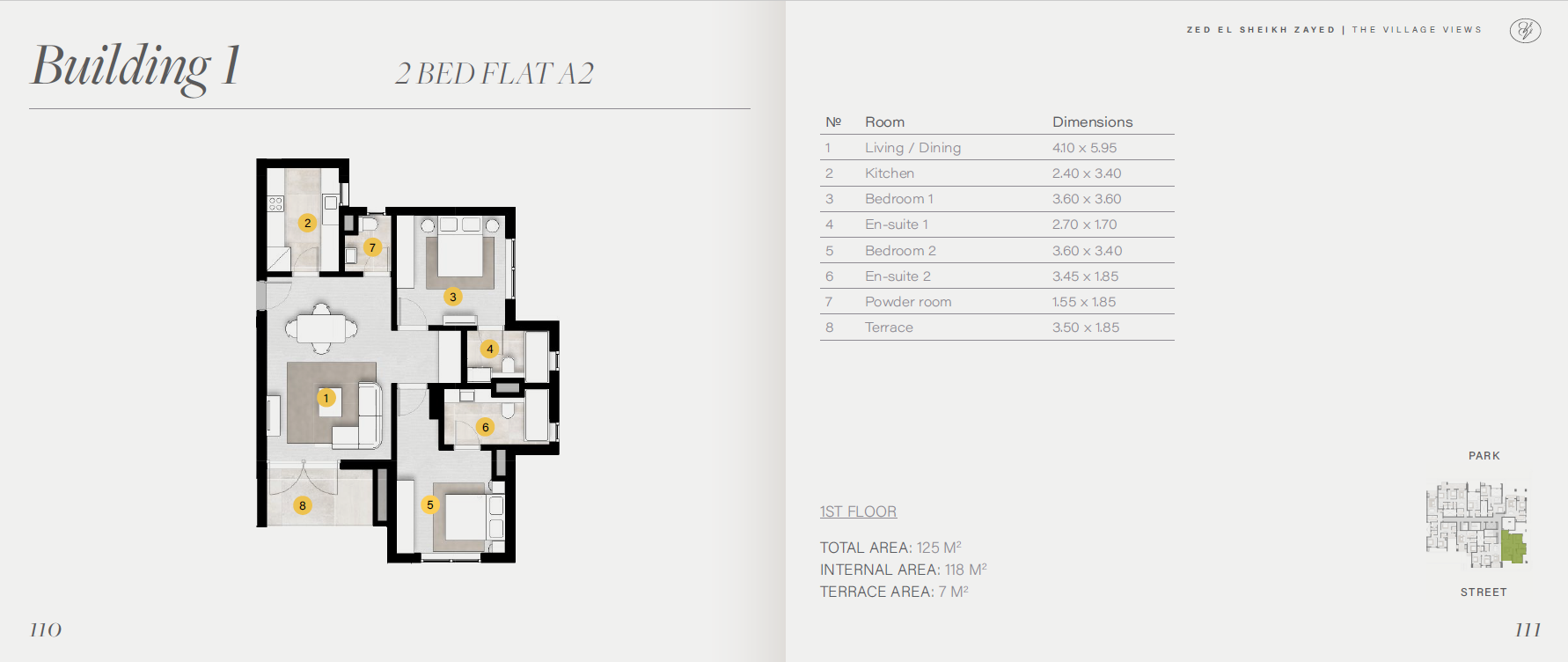 Floor plan for apartment at The Village Views