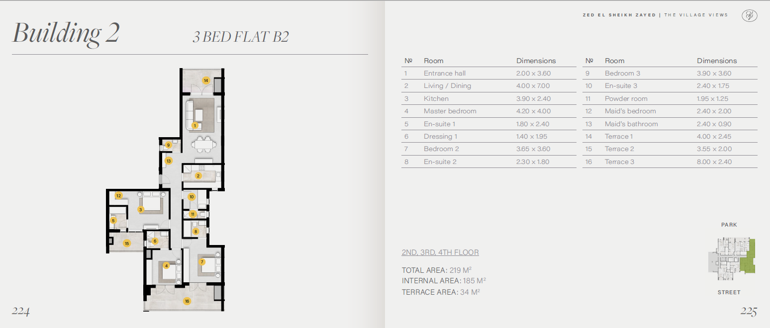 Floor plan for apartment at The Village Views