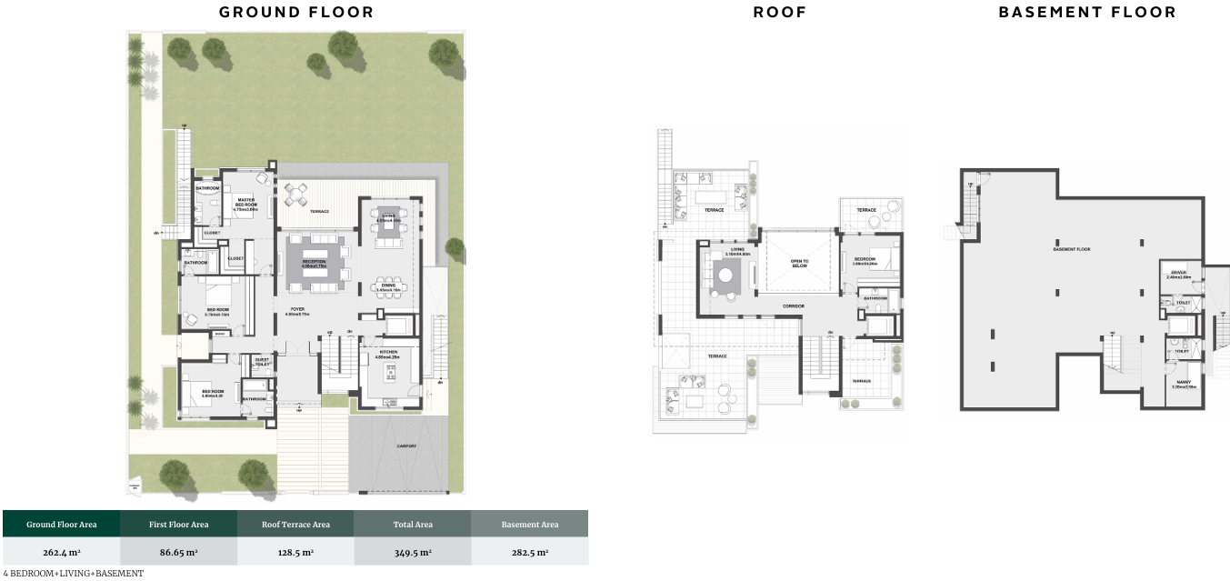 Floor plan for villa at The Estates