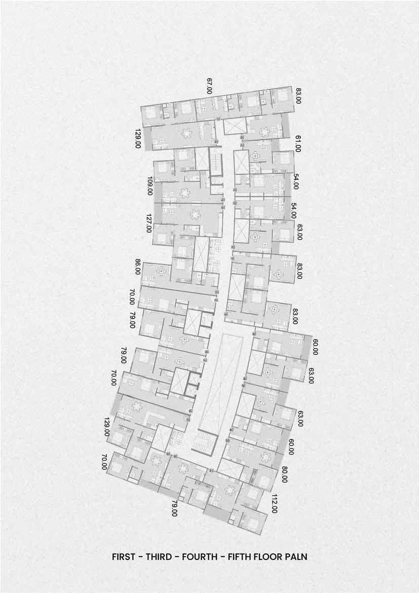 Floor plan for studio at Crowne Residence