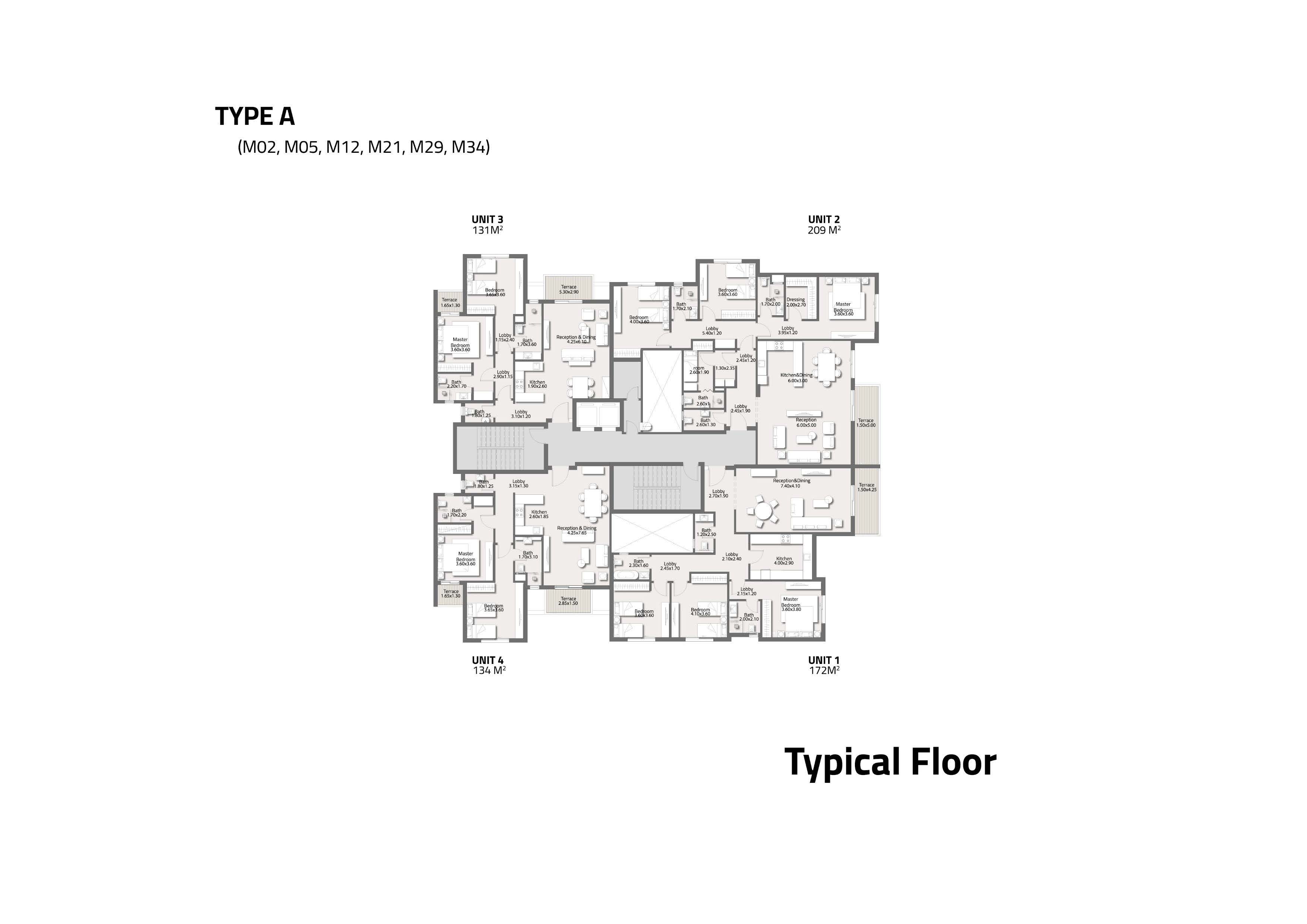Floor plan for apartment at Stei8ht