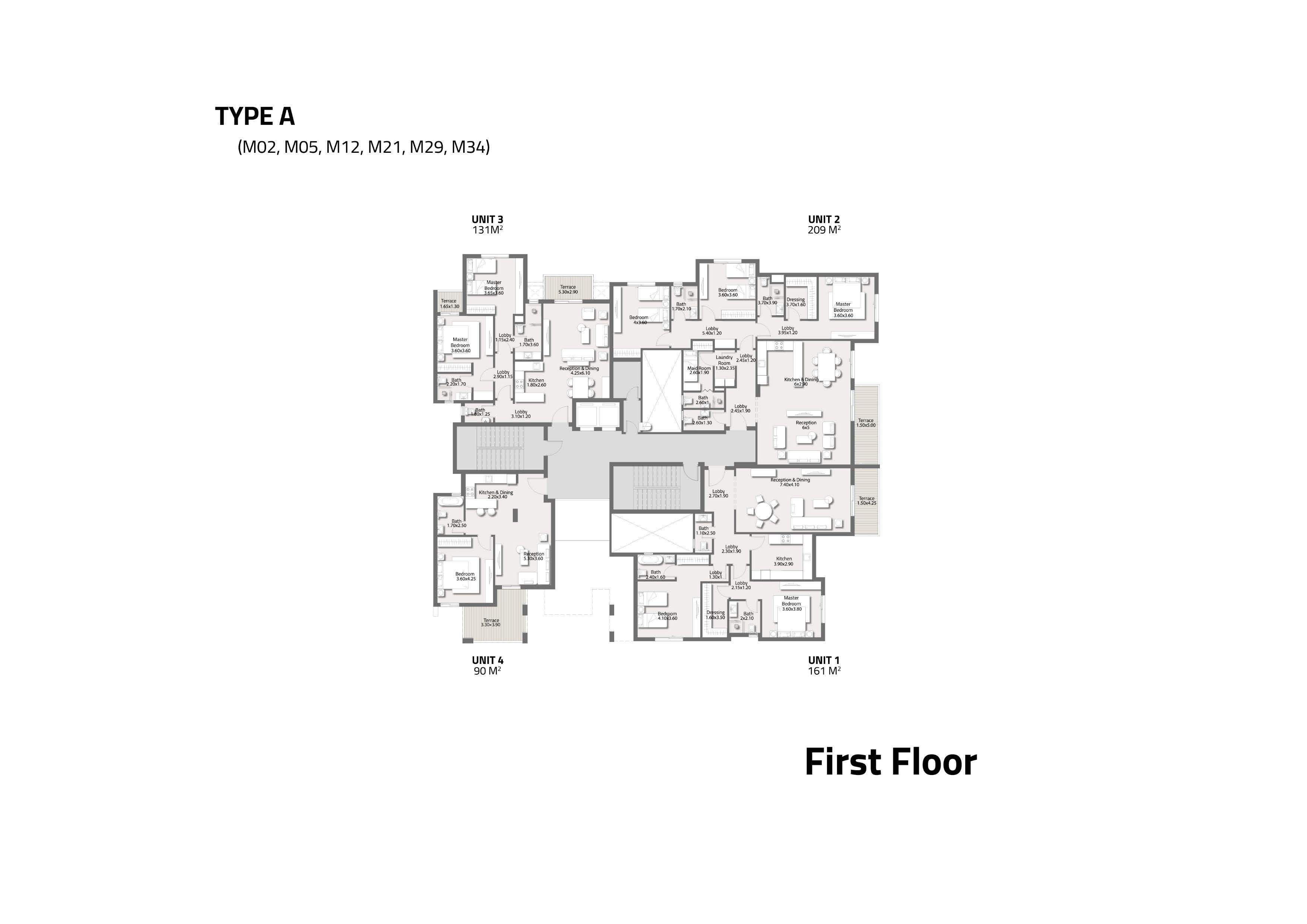 Floor plan for apartment at Stei8ht