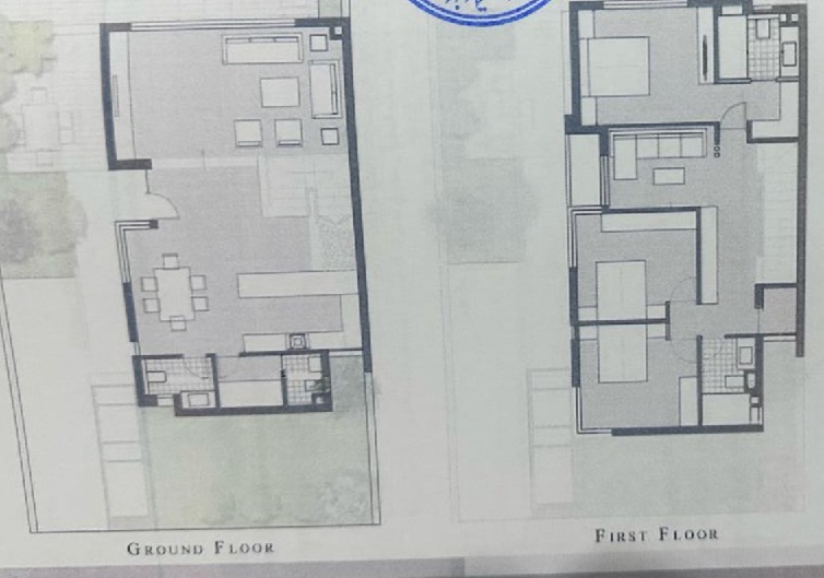 Floor plan for villa at Badya