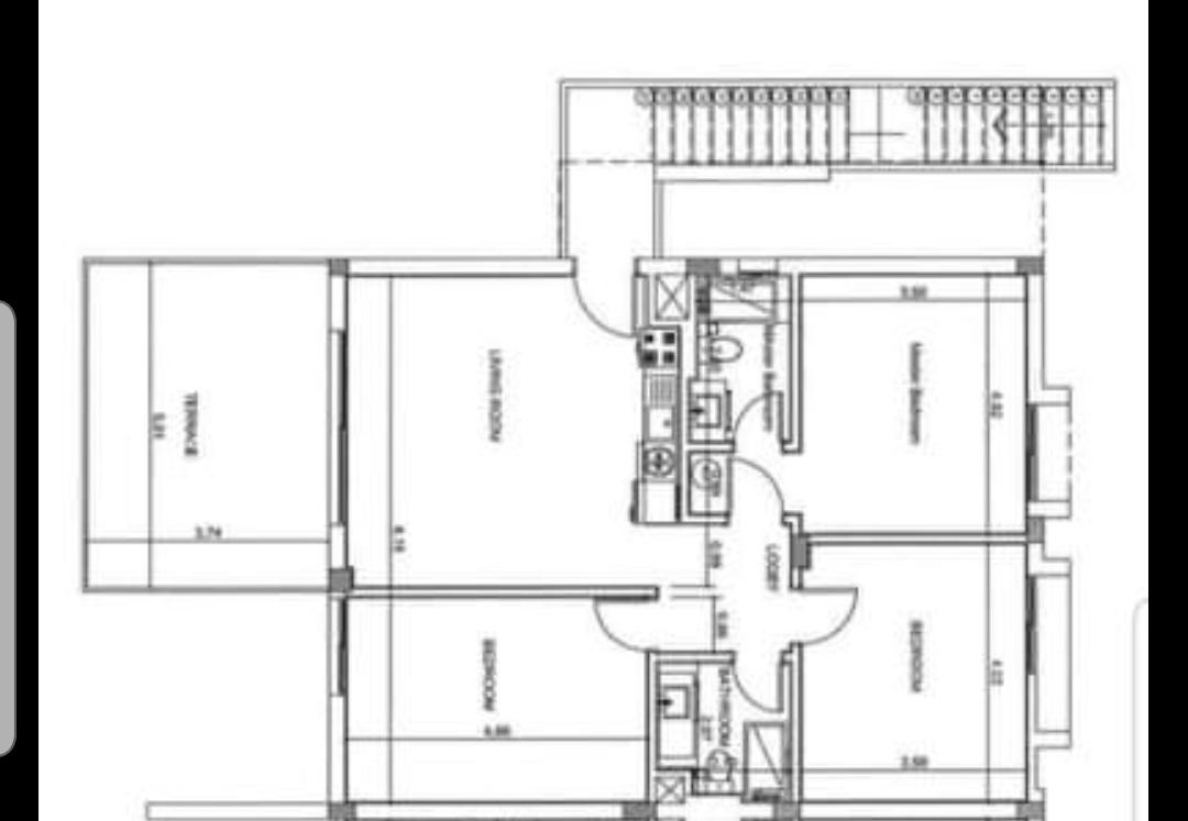 Floor plan for chalet at Fouka Bay
