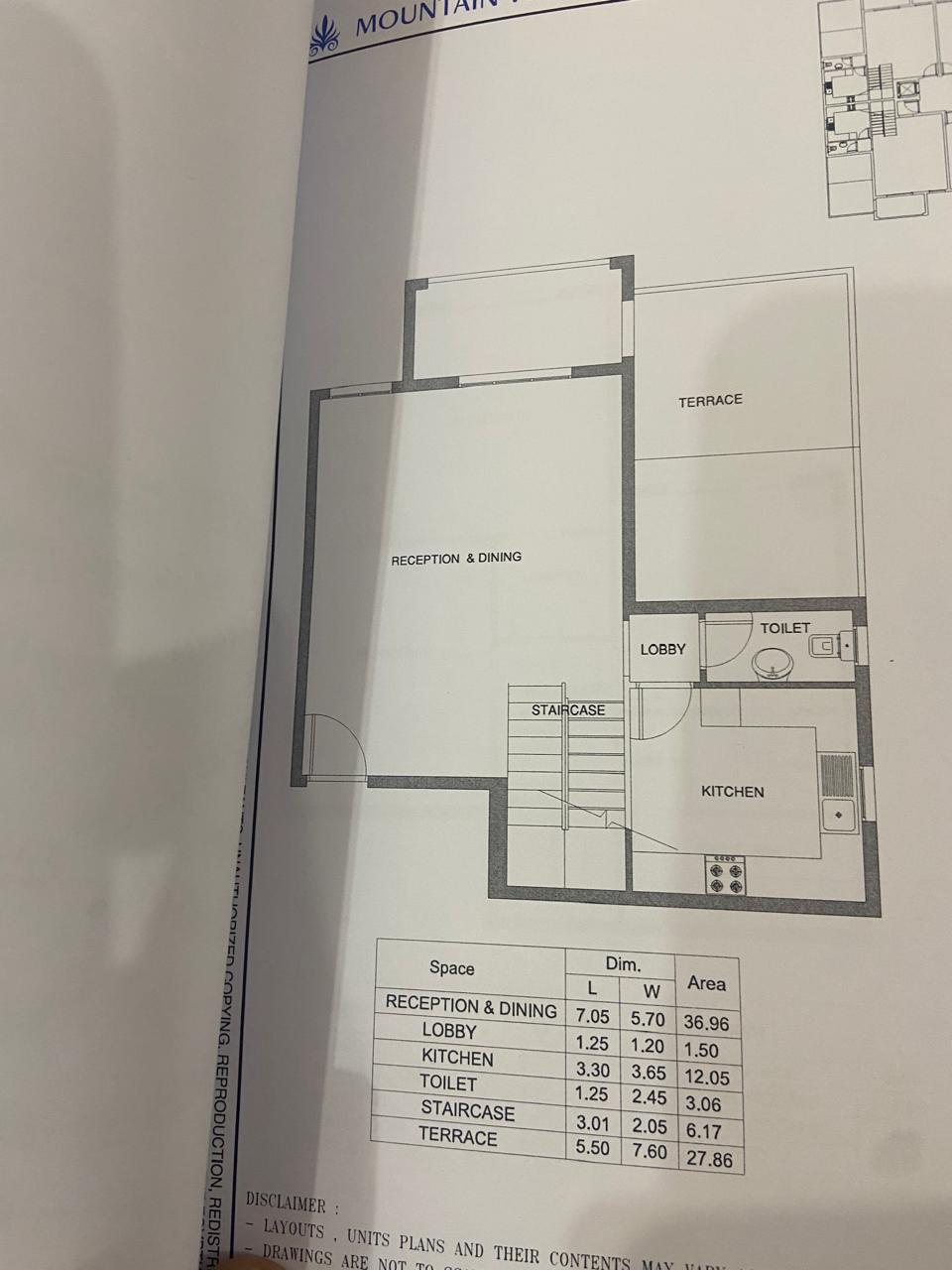 Floor plan for duplex at Mountain View iCity October