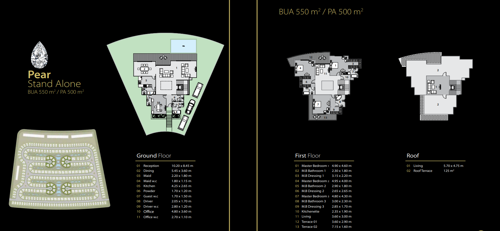 Floor plan for villa at Midtown Solo