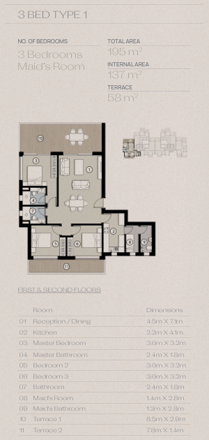 Floor plan for apartment at Silvertown Silversands