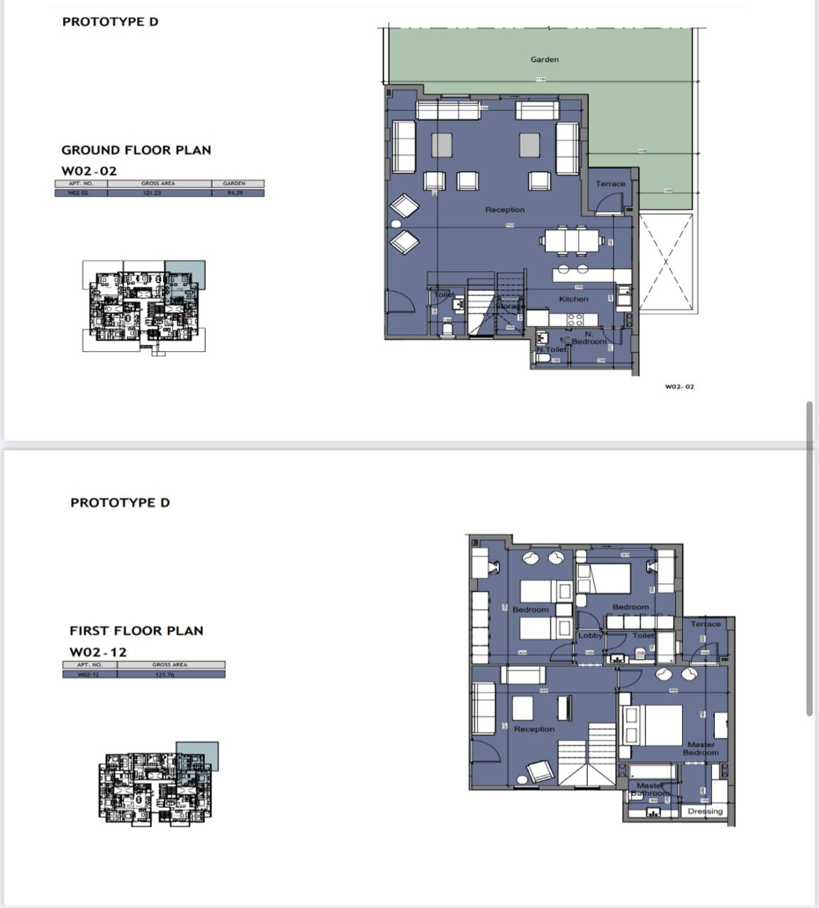 Floor plan for duplex at One33-Phase One