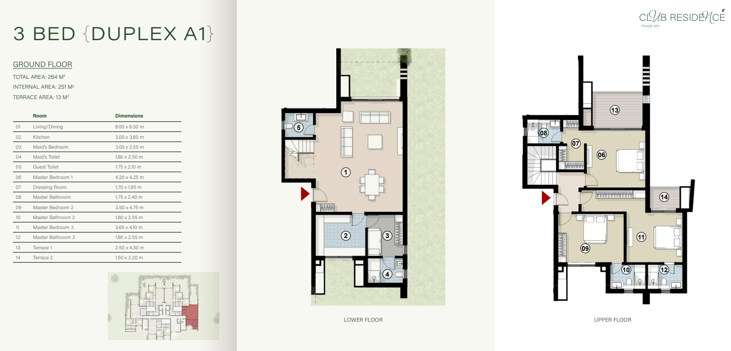Floor plan for duplex at ZED East