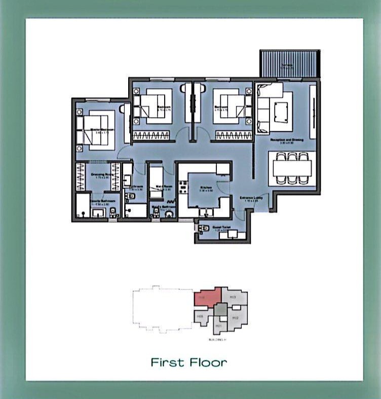 Floor plan for apartment at Ashgar City