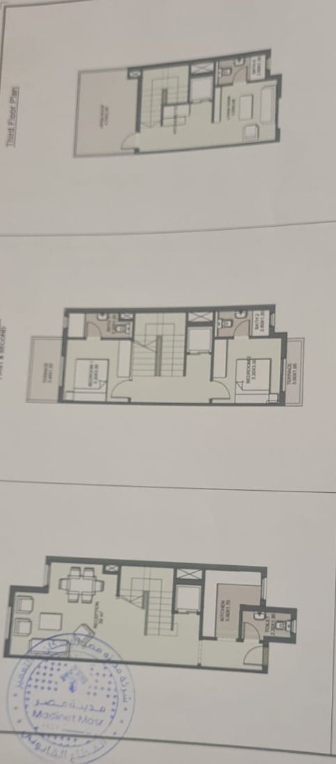 Floor plan for townhouse at Sarai