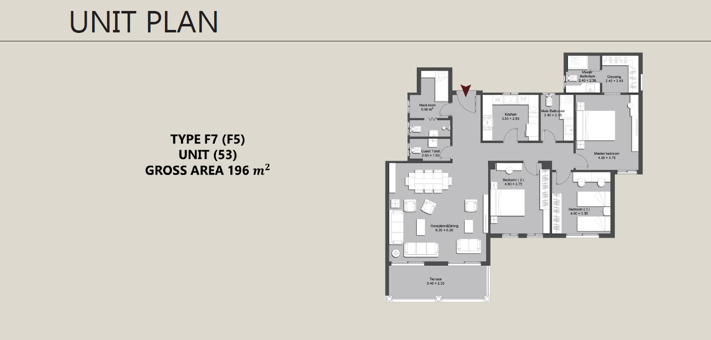 Floor plan for apartment at N Residence