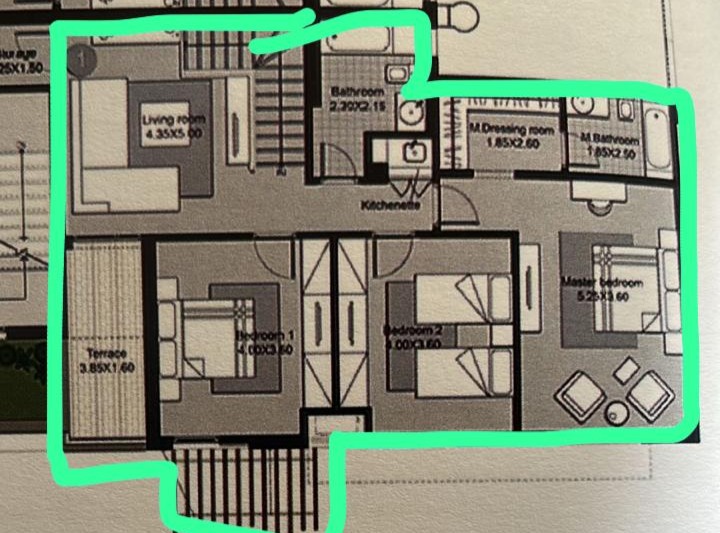 Floor plan for duplex at Eastown