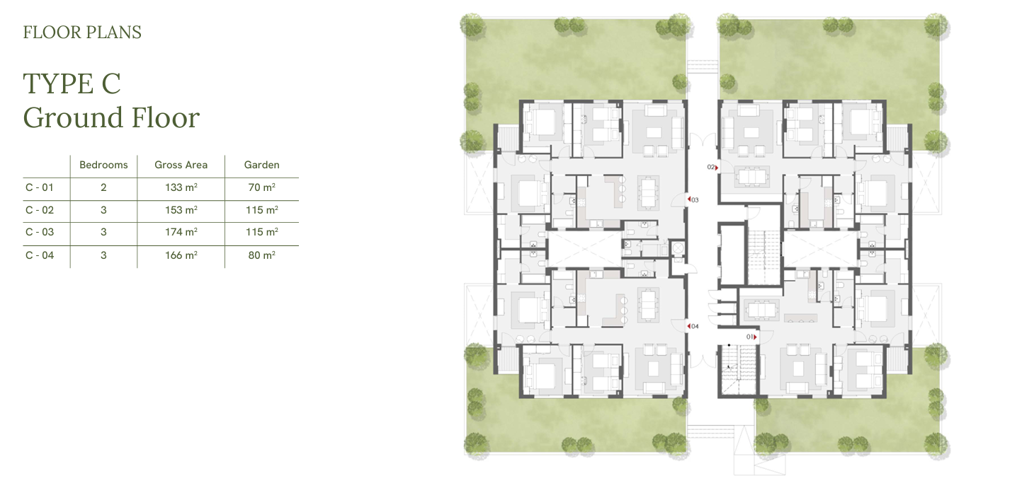 Floor plan for penthouse at One33