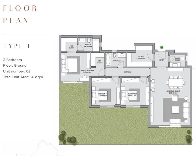 Floor plan for apartment at The Estates Residence