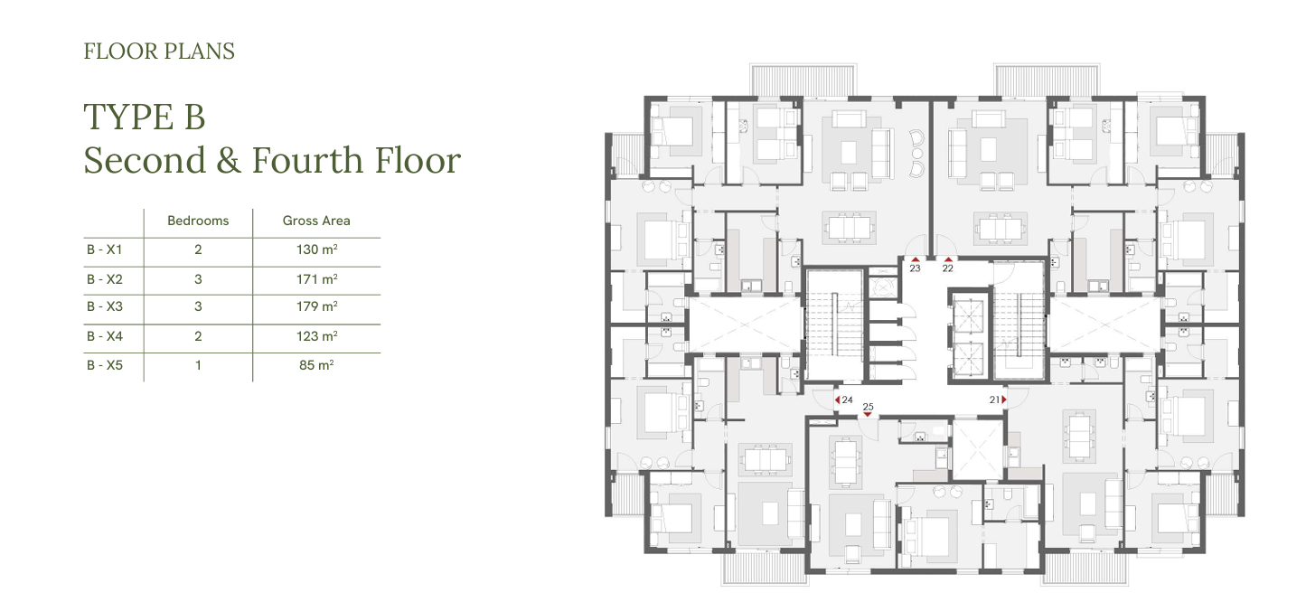 Floor plan for penthouse at One33