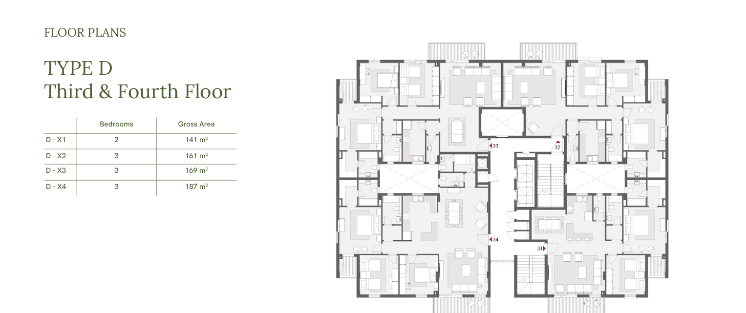 Floor plan for penthouse at One33