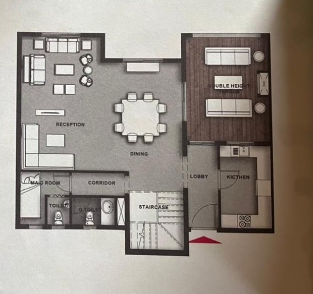 Floor plan for duplex at Mountain View ICity New Cairo