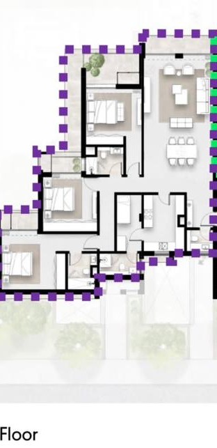 Floor plan for apartment at Solana