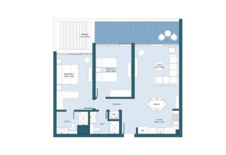 Floor plan for chalet at Marassi