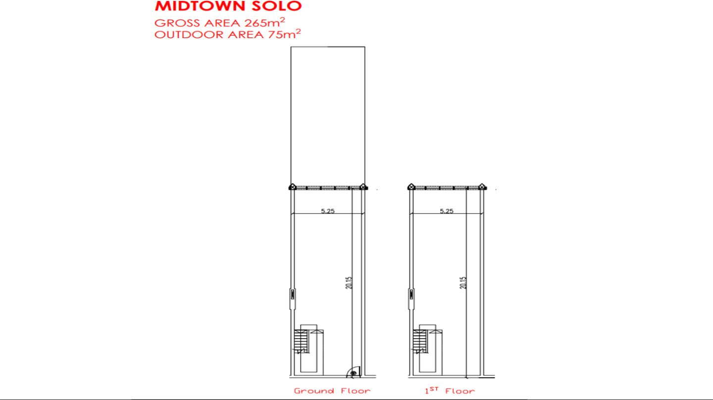 Floor plan for  at Midtown Solo Mall