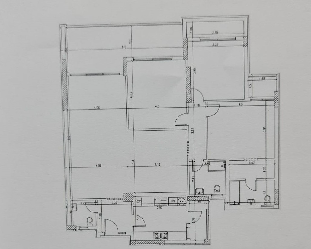 Floor plan for apartment at Mountain View iCity October