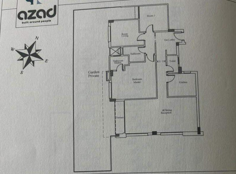 Floor plan for apartment at AZAD
