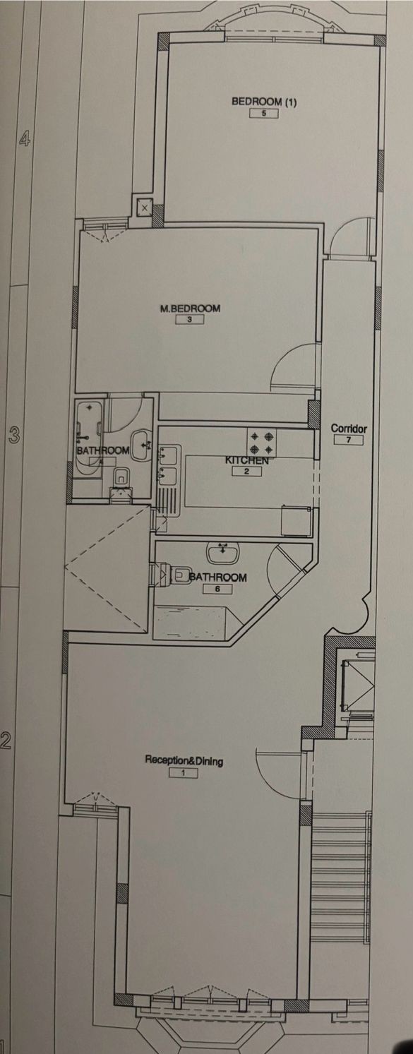 Floor plan for apartment at Mountain View Hyde Park