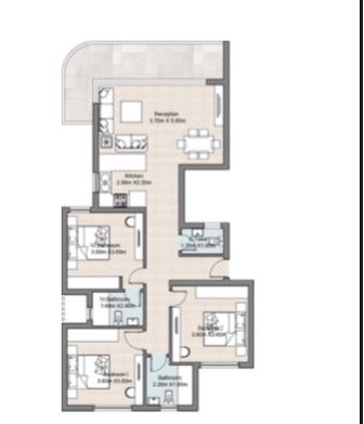 Floor plan for chalet at Hyde Park North - Seashore